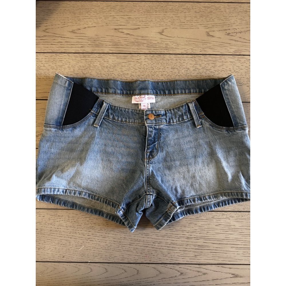 Isabel Maternity by Ingrid & Isabel Blue Denim Shorts